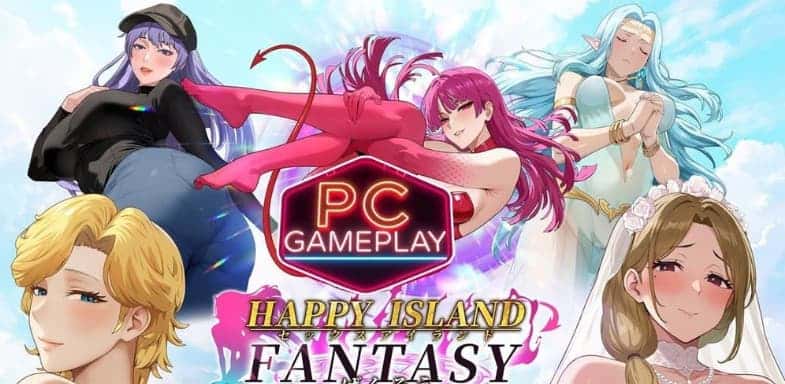 幸福岛幻想插画